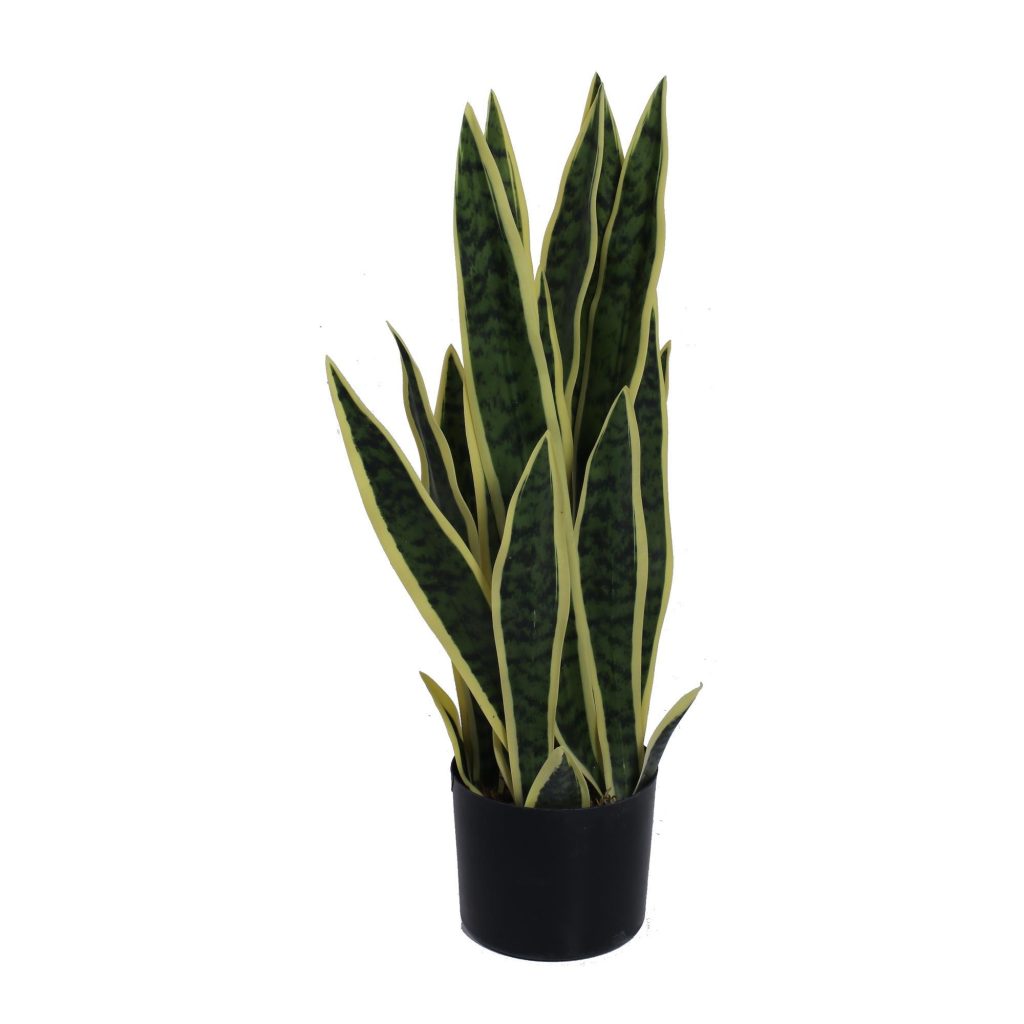 Maceta con planta artificial