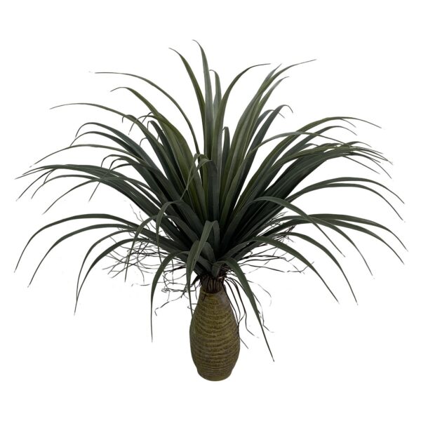 Maceta con planta artificial