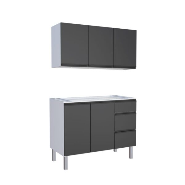 Combo de cocina cozimax gaia negro 2 piezas