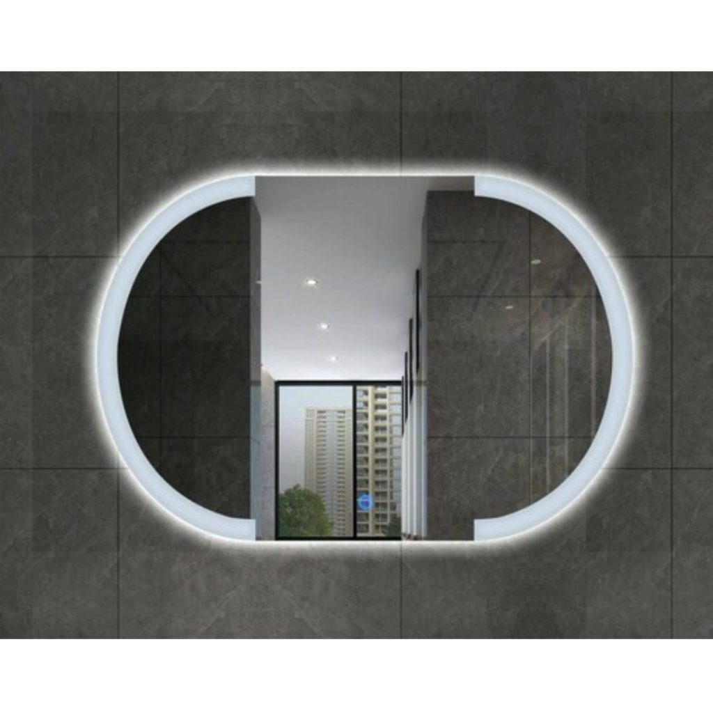 Espejo led ovalado con luz blanca