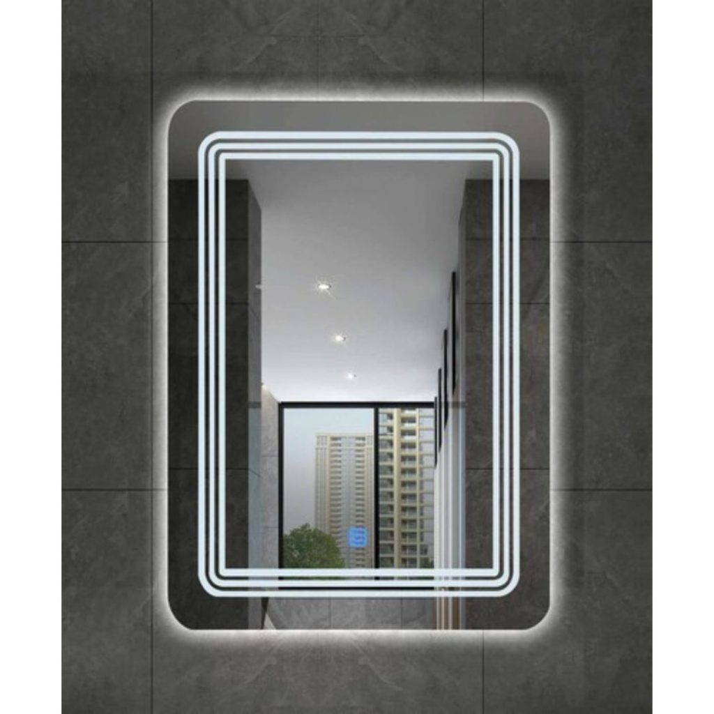Espejo led rectangular con luz blanca