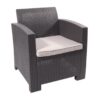 Juego de sillones kennedy 3 sofás mas 1 mesa de centro gris — vista 1