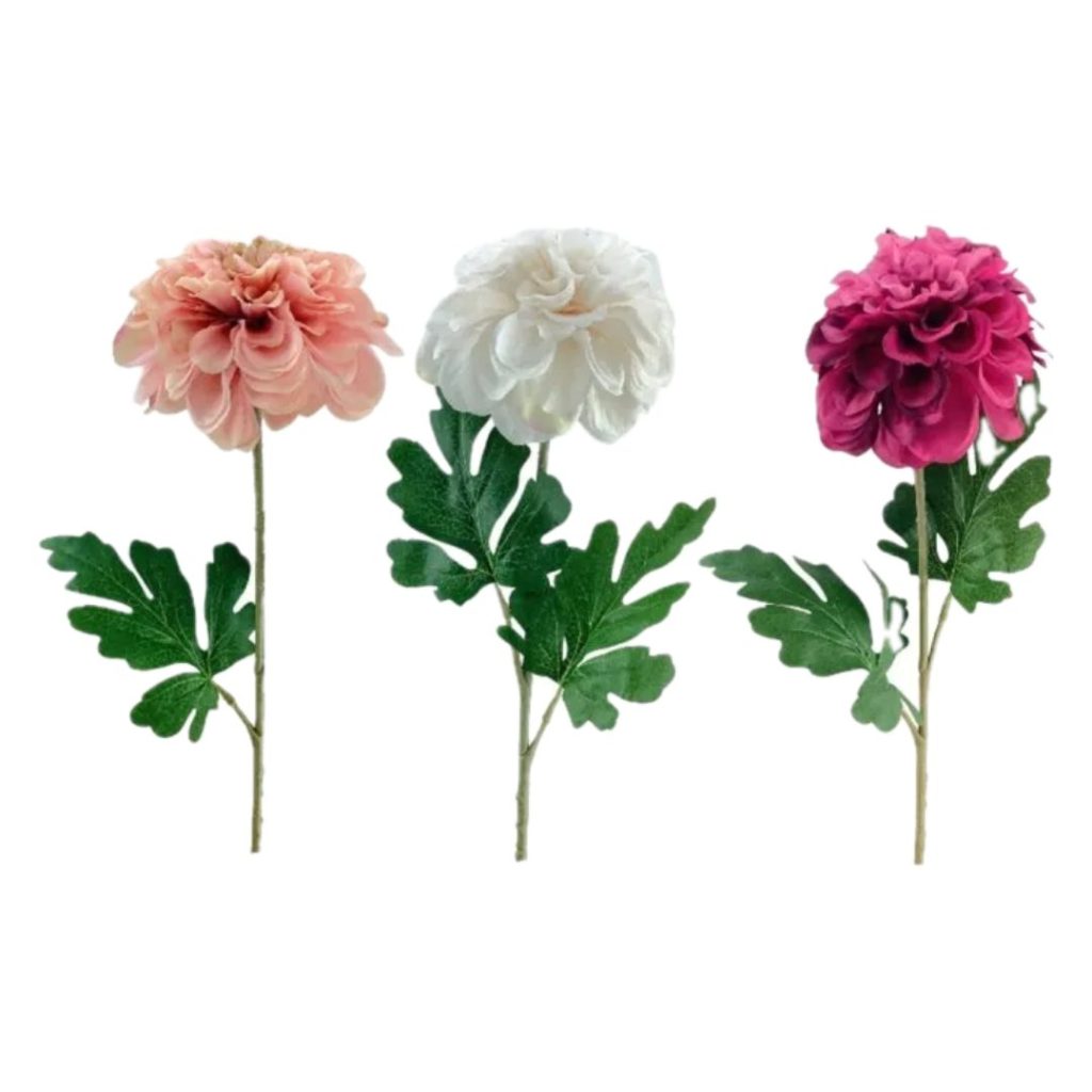 Flor artificial dalia colores