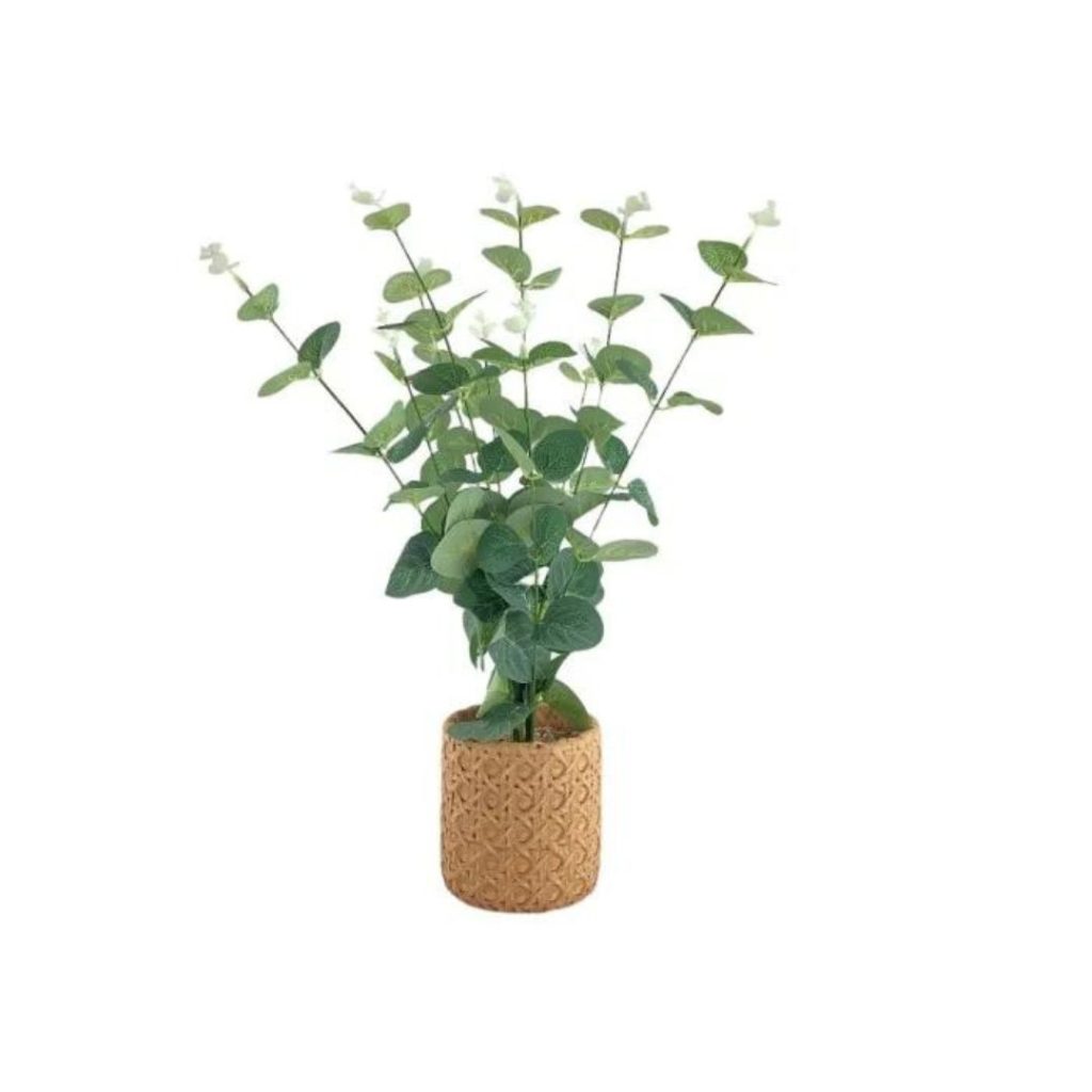 Maceta con planta artificial