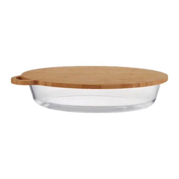 Fuente para horno con tapa de picar 1 en 2 de madera
