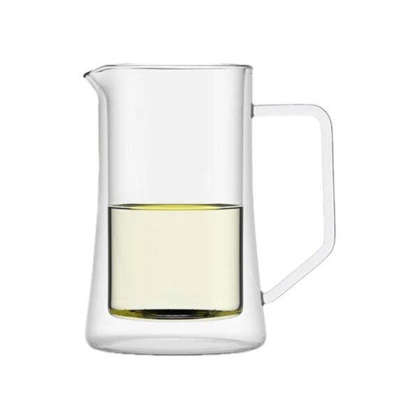 Jarra de vidrio de doble pared de 1 litro