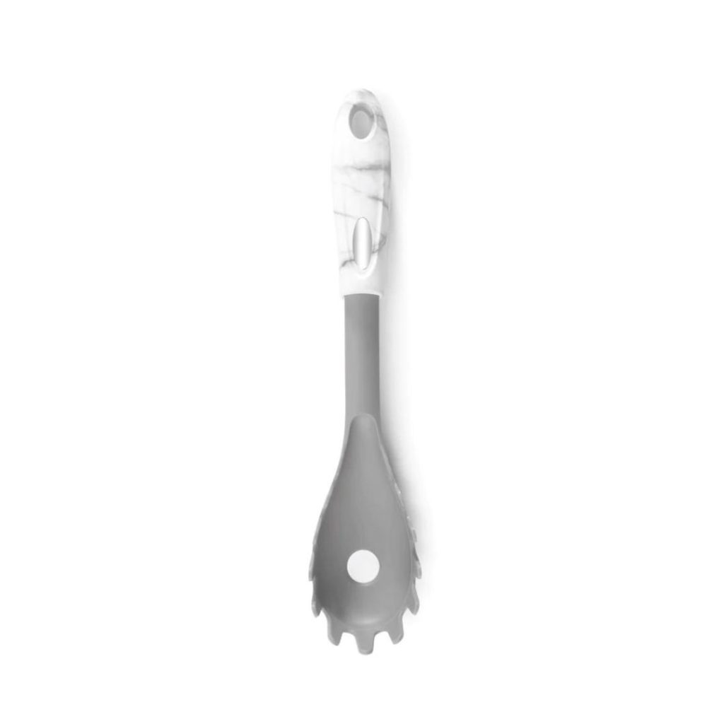 Cucharon de espaguetis cocina silicona mando de mármol