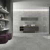 Piso porcelanato acetinado elizabeth cemento concreto 84x84cm — vista 1