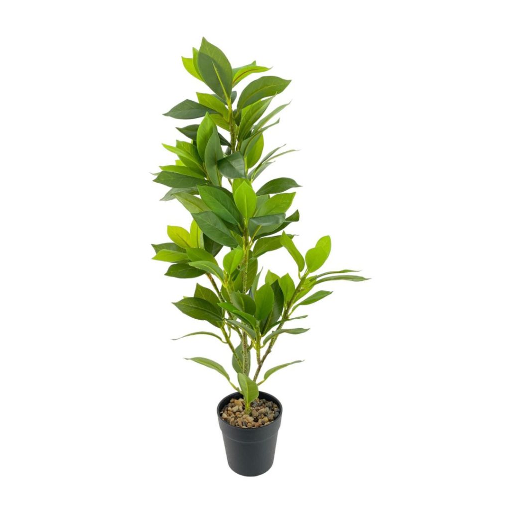 Maceta con planta artificial