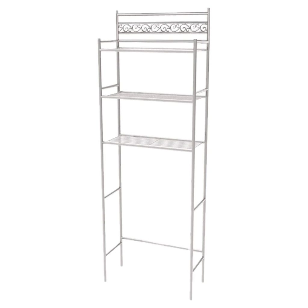 Organizador para baño de 3 niveles plateado