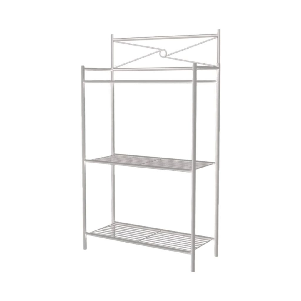 Organizador para baño de 3 niveles plateado