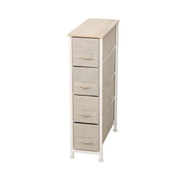 Organizador de 4 cajones beige