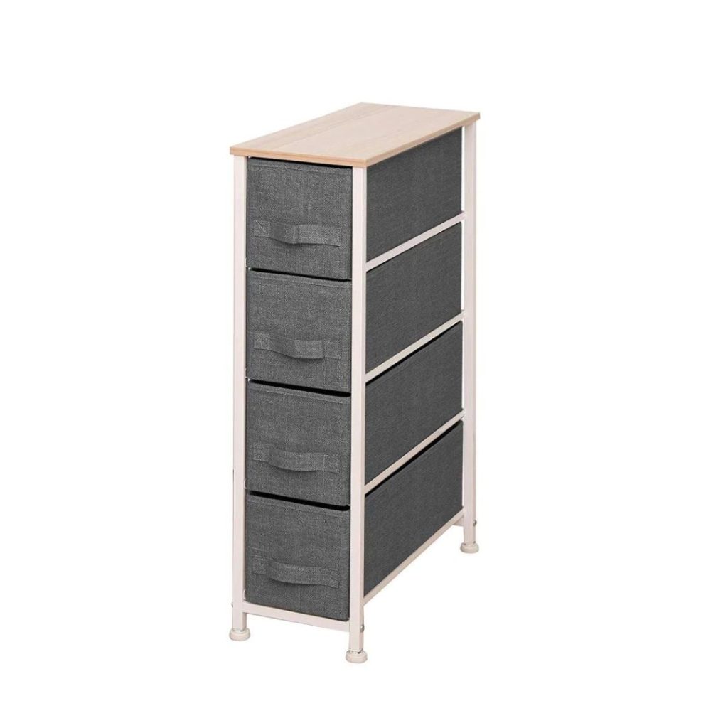 Organizador de 4 cajones gris