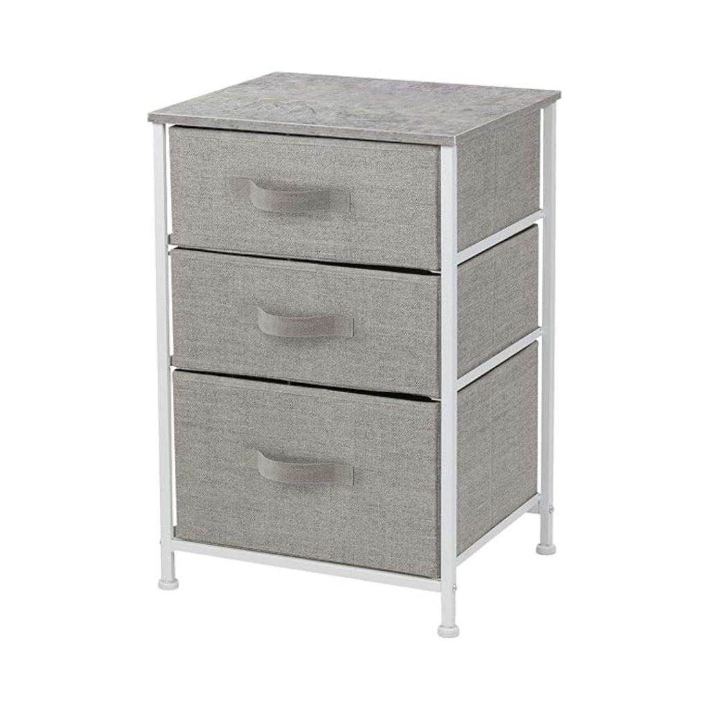 Organizador de 3 cajones gris