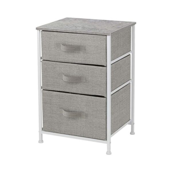Organizador de 3 cajones gris