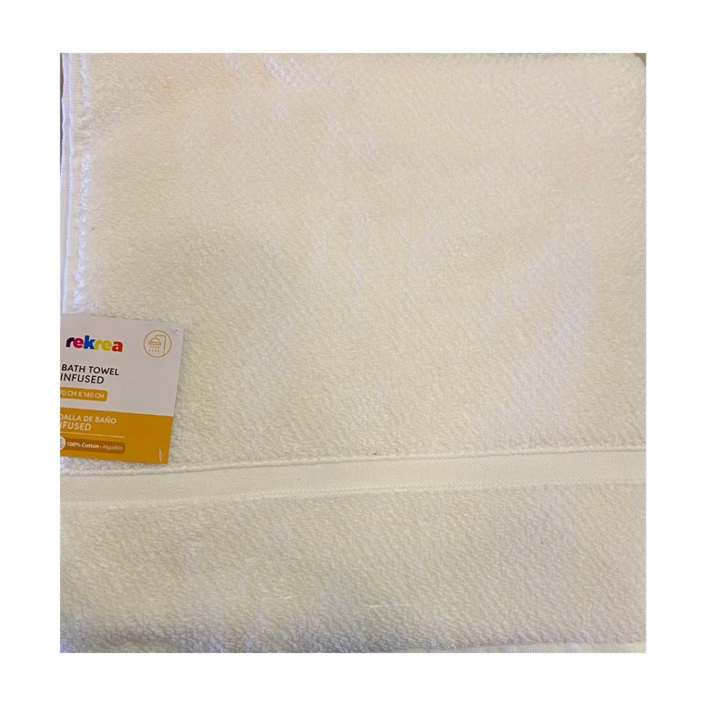 Toalla rekrea blanco 70x140cm