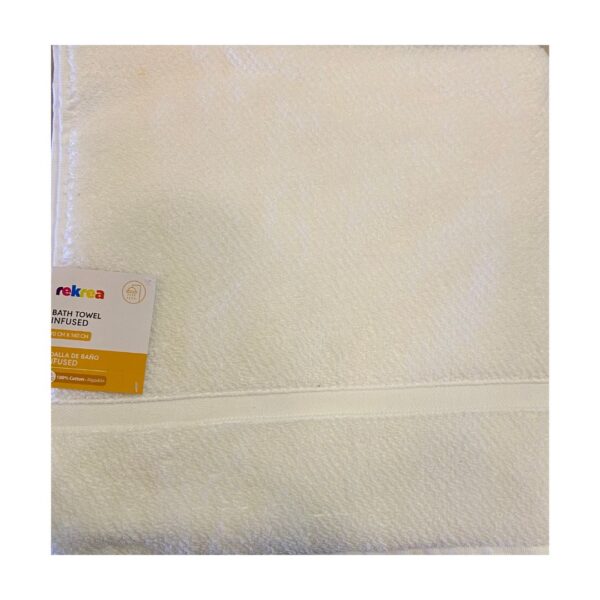 Toalla rekrea blanco 70x140cm