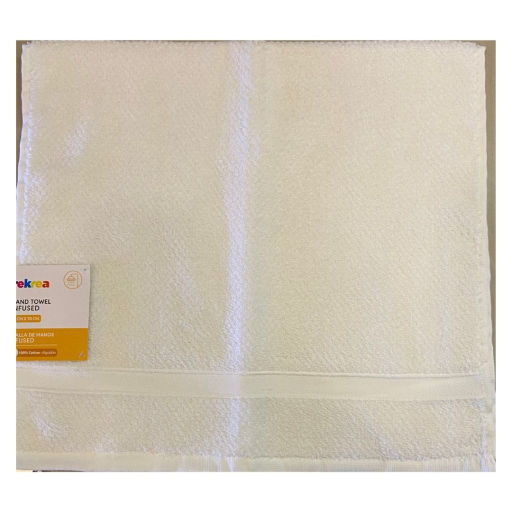 Toalla rekrea blanco 40x70cm