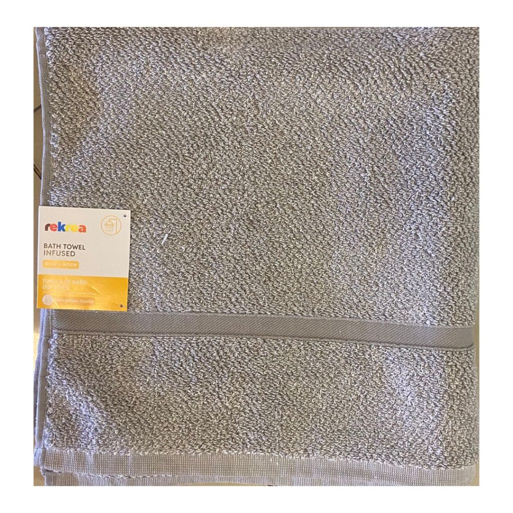 Toalla rekrea gris 70x140cm