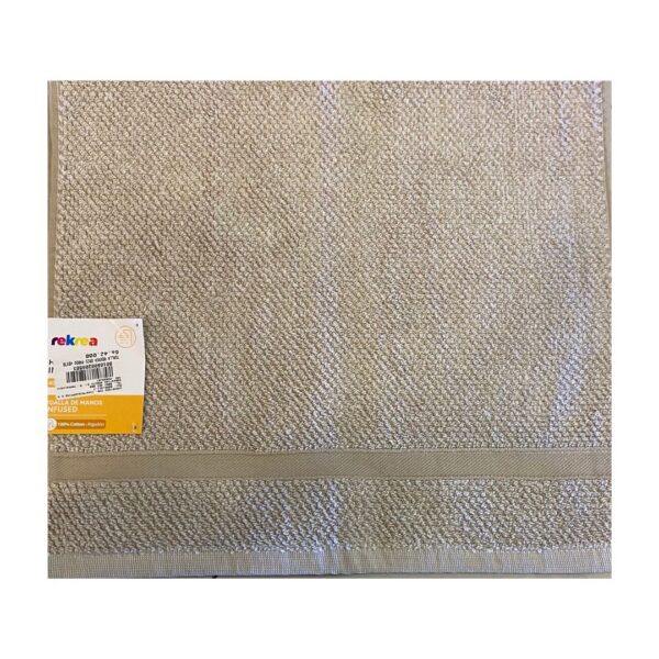 Toalla rekrea gris pardo 40x70cm