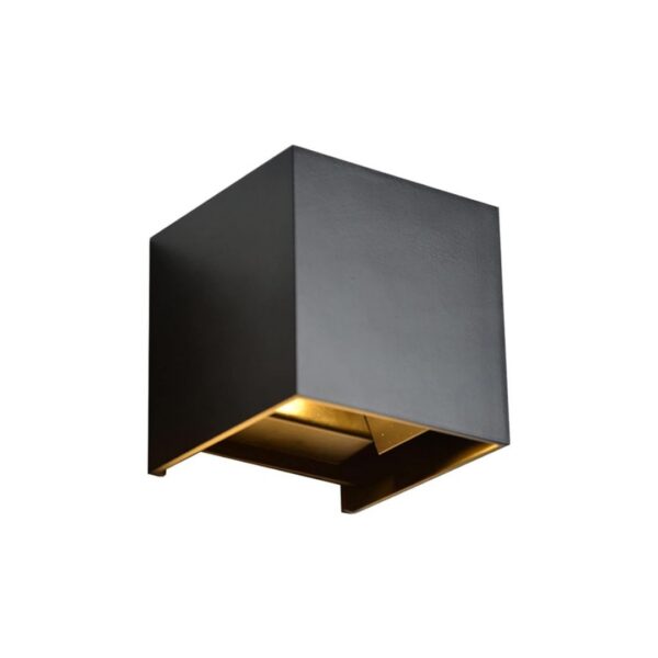 Aplique de pared cubo ensons negro