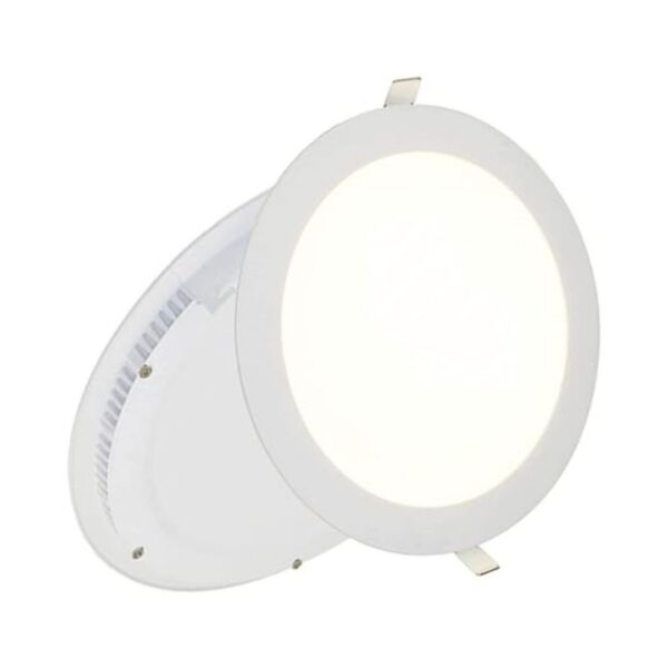 Panel LED de embutir circular 12W 6000K