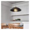 Lámpara colgante ensons negro/dorado — vista 1