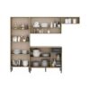 Mueble de cocina kennedy compacta arizona roble con negro — vista 3