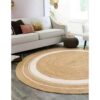 Alfombra rekrea circular beige 150cm — vista 2