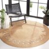 Alfombra rekrea circular beige 150cm — vista 2